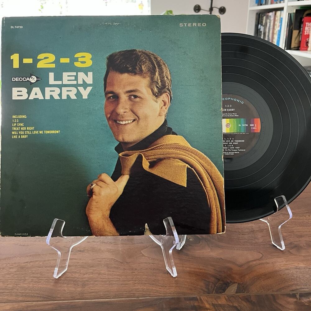 Len Barry 1-2-3 Vinyl LP 1965 Decca DL 74720